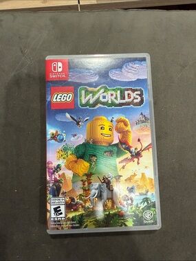 Lego Worlds Nintendo Switch Game — Blue, Green, Yellow, Red, Orange Artwork